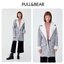 Pull&bear เสื้อโค้ท เสื้อกันหนาว เนื้อผ้าไหมพรม สีเทาอ่อน แบรนด์ Pull&bear เทาอ่อน