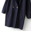 Zara เสื้อโค้ท เสื้อกันหนาว เนื้อผ้าสักหลาดวูล สีน้ำเงินกรม แบรนด์zara