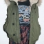 Moussy เสื้อกันหนาว ติดฮูท เสื้อcoat แบรด์ดัง ญี่ปุ่น MOUSSY japan สีเขียวทหาร แต่งขนสีครีมน้ำตาลด้านในทั้งตัว (ขนด้านในถอดใส่ได้ทั้งชิ้นเลยคะ มีกระดุม เกี่ยวให้ด้านในคะ) *ไม่มีขนเฟอร์ปลายหมวกนะคะ*