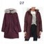 Gap เสื้อกันหนาว เสื้อฮู้ดเฟอร์ บุนวมอุ่น แบรนด์ Gap ดำ