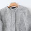 SFERA เสื้อโค้ดกันหนาว เสื้อกันหนาว overcoat โค้ทวูล สีเทา สักหลาด ผสมวูล คอปก แบรนด์ SFERA เทาอ่อน