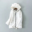 Miss fofo เสื้อกันหนาว โค้ทขนเป็ด โค้ทฮูทขาว แต่งหู แบรนด์ Miss fofo Fashion (Poland)ขนเป็ด DOWN80% แบรนด์เนมMISFOFO DOWN เนื้อเนียน สวย นุ่มมากคะ ขาว