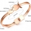กำไลข้อมือผู้หญิง กำไลทอง 18 K สี Rose Gold ยอดฮิต กำไลข้อมือ ลาย ปลาคู่ สำหรับ ราศี กุมถ์ และ มีน ฝังเพชร CZ ที่ตา สวยหรู มีสไตล์ 398187