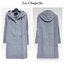 เสื้อโค้ท peacoat เสื้อโค้ทเฟอร์ โค้ทสักหลาดสีเทาอ่อน แบรนด์ La chapelle