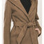 Love tree เสื้อโค้ทกันหนาว เสื้อโค้ทฮู้ด overcoat belt coat โค้ทวูล สีชมพู แบรนด์ LOVE TREE สำเนา ชมพู