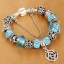 สร้อยข้อมือ Diy สร้อยข้อมือ สไตล์ pandora จี้ดอกไม้ใหญ่ ฝังเพชร CZ AAA สร้อยข้อมือ ใส่ออกงานวัยรุ่น 632006