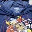 LOONEY TOON เสื้อกันหนาว เสื้อวอร์มสีน้ำเงินคราม เสื้อฮู้ด สีคราม ฮู้ด สกรีน LOONEY TOON งานDISNEY แท้ สำเนา คราม