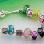 สร้อยข้อมือ Diy สร้อยข้อมือ Charm สไตล์ Pandora ร้อย Glass Beads หลากสี เอาใจ คนชอบ Glass beads สีฟ้า เขียว แดง ชมพู 836816