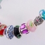 สร้อยข้อมือ Diy สร้อยข้อมือ Charm สไตล์ Pandora ร้อย Glass Beads หลากสี เอาใจ คนชอบ Glass beads สีฟ้า เขียว แดง ชมพู 836816