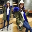 BERSHKA เสื้อโค้ท โค้ทฮูท กันหนาว เสื้อparka ฮูท กันหนาวสีเขียว แบรนด์เนมBERSHKA แต่งเฟอร์ สีน้ำเงิน ซับขนอุ่นน้ำเงิน งานสวย มากคะ Size S/M/L/2L/3L สำเนา สำเนา เขียวเฟอร์น้ำเงิน