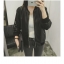 Jacket หนังดำ แต่งซิบ สวยเท่ห์ Free size