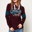 Superdry เสื้อสเวตเตอร์ เสื้อฮู้ด แดงเบอร์กันดี้ แบรนด์ Superdry