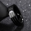 แหวนผู้ชาย แหวนสแตนเลส แท้ สีดำ Black steel ฝังคริสตรัลแท้ สีดำนิล ใส่สวย ดูดี มีระดับ 525906