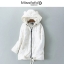 Miss fofo เสื้อกันหนาว โค้ทขนเป็ด โค้ทฮูทขาว แต่งหู แบรนด์ Miss fofo Fashion (Poland)ขนเป็ด DOWN80% แบรนด์เนมMISFOFO DOWN เนื้อเนียน สวย นุ่มมากคะ ขาว