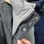 เสื้อกันหนาว เสื้อฮู้ดเฟอร์กันหนาว บุนวมอุ่น แบรนด์ Premium down jacket ( Puffer Jacket ) เทาอ่อน