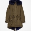 BERSHKA เสื้อโค้ท โค้ทฮูท กันหนาว เสื้อparka ฮูท กันหนาวสีเขียว แบรนด์เนมBERSHKA แต่งเฟอร์ สีแดง ซับขนอุ่นสีแดง งานสวย มากคะ Size XS/S/M/L/2L/3L เขียว เฟอร์แดง