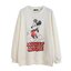 Disney เสื้อกันหนาว เสื้อสเวตเตอร์แขนยาว สีครีม สกรีน ลายMICKEY MOUSE งานแบรนด์ Disney แท้คะ เทา