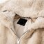 Zara เสื้อเฟอร์กันหนาว หมวกฮู้ด เสื้อขน FLUFFY Coat แบรนด์ Zara ดำ / เบจ