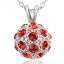 สร้อยคอ ผู้หญิง สร้อยคอ คริสตัลแท้ จาก Swarovski ห้อย ลูกตุ้ม Snow Ball คริสตัล หลายสี อัญมณี สุดหรู ของขวัญให้แฟน แบบมีระดับ 908802