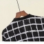 Zara เสื้อนอก เสื้อคลุมลายตาราง พื้นดำ เนื้อผ้าหนังไก่ แบรนด์ZARA ดำ