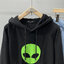Disney เสื้อวอร์มฮู้ด แขนยาว สีดำ สกรีน ALIEN เอเลี่ยน งาน BALENCIAGA บาเลนเซียก้า ดำ