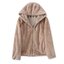 Forever21 เสื้อเฟอร์กันหนาว หมวกฮู้ด เสื้อขน แบรนด์ forever21 (FLUFFY COAT) ขาว
