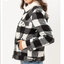 Love tree เสื้อโค้ท กันหนาว LOVE TREE plaid SHERPA LINE checked winter jacket สีแดงดำ แบรนด์ Love tree สำเนา แดงดำ