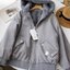 เสื้อเฟอร์กันหนาว zara หมวกฮู้ด เสื้อขน Fluffy coat แบรนด์ zara ใส่ได้สองด้าน Reversible ดำ
