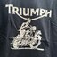 Oil leak เสื้อยืดแขนยาว คอกลม เสื้อยืด Triumph สีดำ ลายสัญลักษณ์ อังกฤษ ผู้ชาย แบรนด์ OIL LEAK Size M/L/XL สำเนา ดำ
