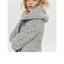 Love tree เสื้อโค้ทกันหนาว เสื้อโค้ทฮู้ด overcoat belt coat โค้ทวูล สีชมพู แบรนด์Only LOVE TREE เทา