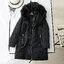 Calvin klein เสื้อกันหนาว เสื้อฮู้ดเฟอร์ บุนวมอุ่น สีดำ แบรนด์ Calvin klein (padded puffer coaT)