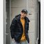 URBAN EXPOSURE เสื้อกันหนาว เสื้อฮู้ดเฟอร์กันหนาว บุนวมอุ่น แบรนด์ URBAN EXPOSURE ( Puffer Jacket ) ดำ