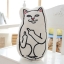 หมอนแมวชูนิ้วกลาง RIPNDIP เนื้อขน สีขาว เนื้อนุ่ม ขนเนียนมากคะ 🔖ขนาด : กว้าง 26* สูง 46*หนา5cm