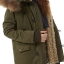 Moussy เสื้อกันหนาว ติดฮูท เสื้อcoat แบรด์ดัง ญี่ปุ่น MOUSSY japan สีเขียวทหาร แต่งขนสีครีมน้ำตาลด้านในทั้งตัว (ขนด้านในถอดใส่ได้ทั้งชิ้นเลยคะ มีกระดุม เกี่ยวให้ด้านในคะ) *ไม่มีขนเฟอร์ปลายหมวกนะคะ*