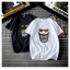 เสื้อยืดคอกลม สีขาวสกรีนลาย L/XL ขาว