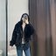 Zara เสื้อเฟอร์กันหนาว หมวกฮู้ด เสื้อขน แบรนด์zara ดำ