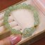 สร้อยข้อมือ หินหยก หินธรรมชาติ สร้อยข้อมือผู้หญิง ใส่นำโชค แบบสวย ดีไซน์ หัวใจไขว้กัน แบบเก๋ ๆ 962719