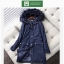 Benetton เสื้อฮูท เสื้อโค้ทฮูท กันหนาว สีกรม แต่งเฟอร์ แบรนด์ Benetton (ขนเฟอร์ถอดได้คะ) สำเนา สำเนา สำเนา สำเนา น้ำเงินกรม