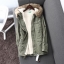 Benetton เสื้อกันหนาว parka ปาร์ก้า โค้ทกันหนาว เสื้อฮูทเฟอร์ สีเขียว แบรนด์เนม BENETTON แต่งขนเฟอร์ ซับขนอุ่นด้านใน(เฟอร์ถอดได้คะ) เขียว
