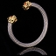 สร้อยข้อมือ กำไลข้อมือ หัวเสือดาว แบบสวย มีสไตล์ กำไลข้อมือ เกลียว ทอง 18 K ดีไซน์ เป็น หัว เสือดาว 2 ข้าง แบบเท่ ๆ สวยมากค่ะ 298419