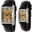 GIF SET Emporio Armani Brown Dial Brown Leather Strap Pair of Mens and Womens Watch AR9103 Be the first to review this item