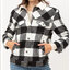 Love tree เสื้อโค้ท กันหนาว LOVE TREE plaid SHERPA LINE checked winter jacket สีแดงดำ แบรนด์ Love tree สำเนา แดงดำ