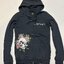 Ed hardy เสื้อแจ็คเก็ต เสื้อนอก เสื้อฮู้ดวอร์ม สีน้ำเงิน ฟอก แบรนด์ ED HARDY น้ำเงิน