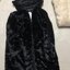 Zara เสื้อเฟอร์กันหนาว หมวกฮู้ด เสื้อขน FLUFFY Coat แบรนด์ Zara ดำ / เบจ