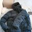 เสื้อกันหนาว เสื้อฮู้ดเฟอร์ บุนวมอุ่น สีขาว แบรนด์ SMOG (padded puffer coat ขาว