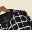 Zara เสื้อนอก เสื้อคลุมลายตาราง พื้นดำ เนื้อผ้าหนังไก่ แบรนด์ZARA ดำ