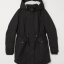 H&M เสื้อโค้ทฮู้ดกันหนาว เสื้อปาร์กา parka สีเขียว แบรนด์ H&M size S/M/L เขียว