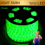 ไฟสายยาง ท่อกลม LED 100 m สีเขียว