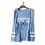 เสื้อยืด Disney เสื้อยืด แขนยาว สีฟ้า ลายการ์ตูน STITCH งานสวย มากคะ ฟ้า