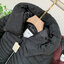 เสื้อกันหนาว บุนวมอุ่น แต่งเฟอร์ ฮู้ด สีดำ Tom Tailor นู้ด
